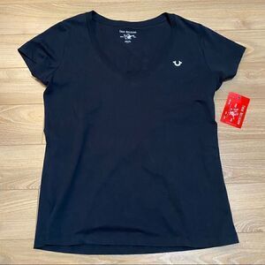 NWT True Religion black t shirt size XL